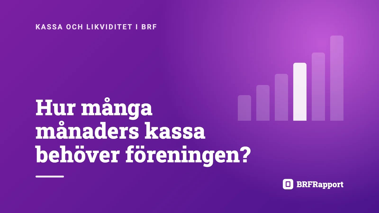 Så stor kassa bör din BRF ha för trygg ekonomi